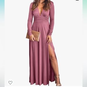 Rose pink maxi dress